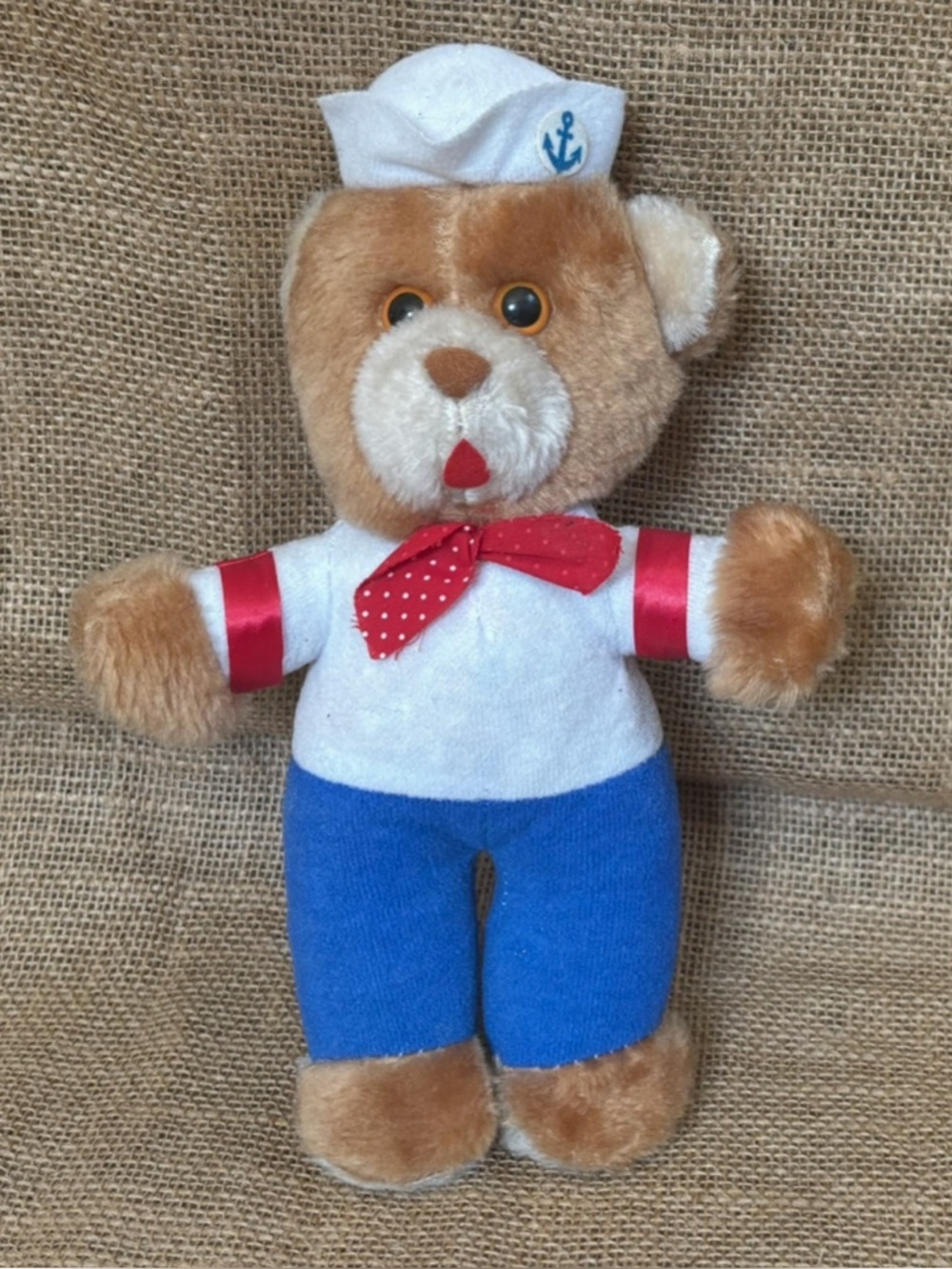 Vintage Dan Brechner Sailor Teddy Bear Plush Stuffed Animal Nautical Coastal Fun